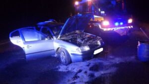 Za obcou Tôň osobné vozidlo narazilo do stromu